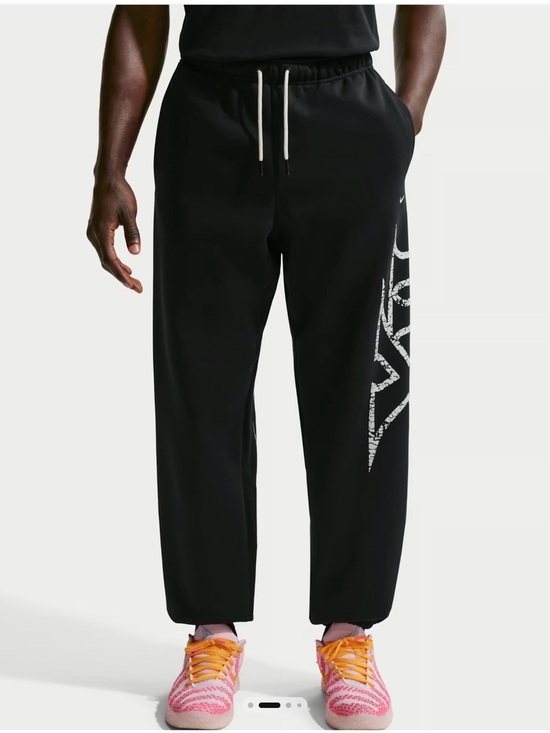Nike Other - Nike Black Jogger Pants with White Side Graphic